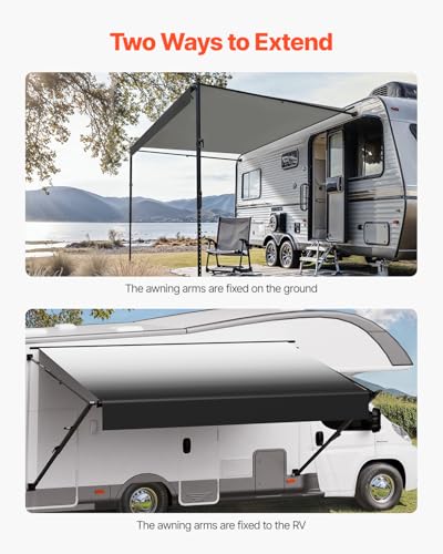 VEVOR Manual RV Awning Complete Kit for Campers