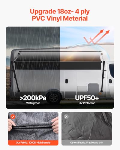 VEVOR Manual RV Awning Complete Kit for Campers