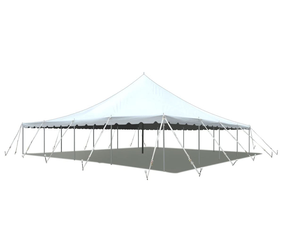 40x40 White Waterproof Party Pole Canopy Tent