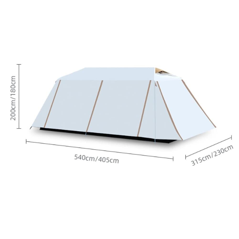 5-8 Person Ventilated Cabin Tent with Rain Fly