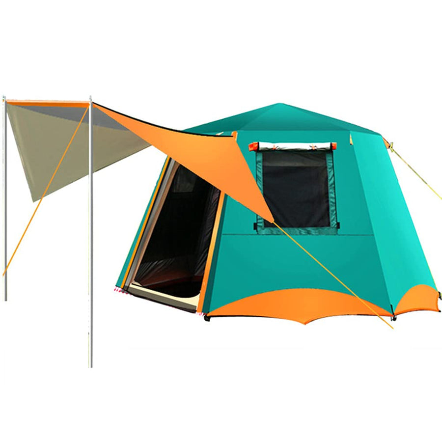 3-4 Person Instant Double-Layer Camping Tent with Porch
