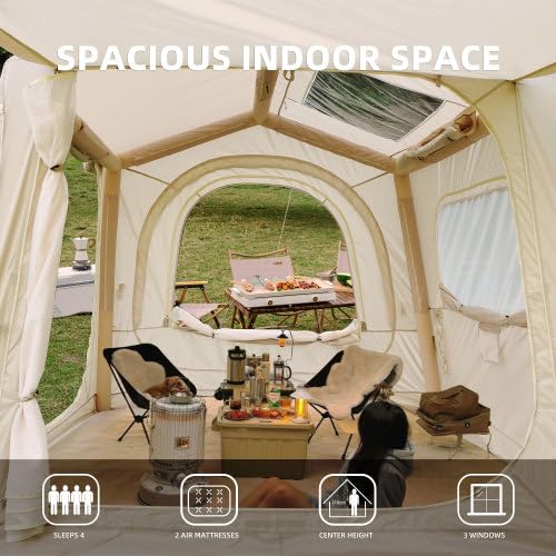4-6 Person Inflatable SUV Tailgate Camping Tent