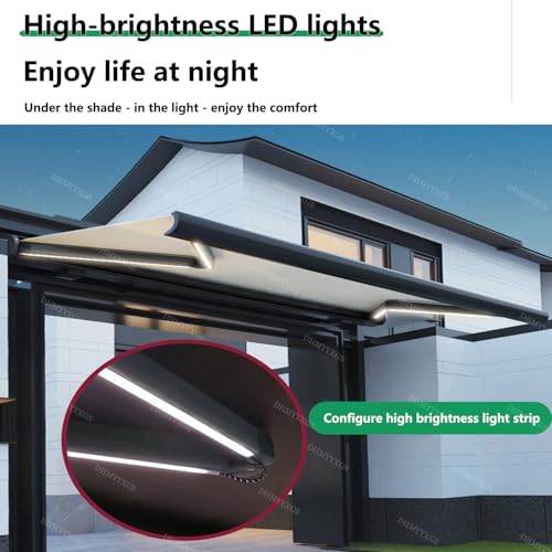 Motorized Aluminum Retractable Patio Awning Canopy