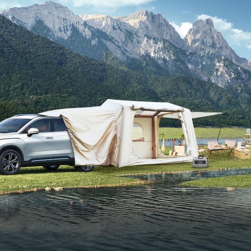 4-6 Person Inflatable SUV Tailgate Camping Tent