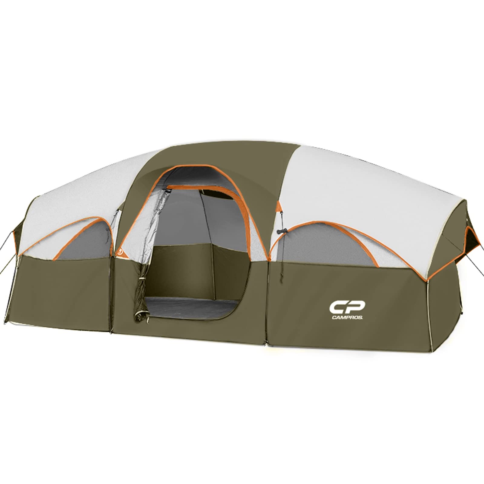 8-Person Weather-Resistant Family Tent with Room Divider
