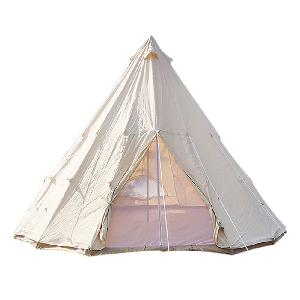 3-8 Person Canvas Bell Tent for Family Glamping