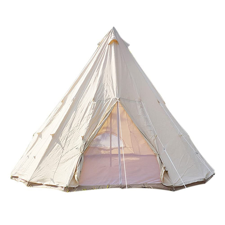 3-8 Person Canvas Bell Tent for Family Glamping