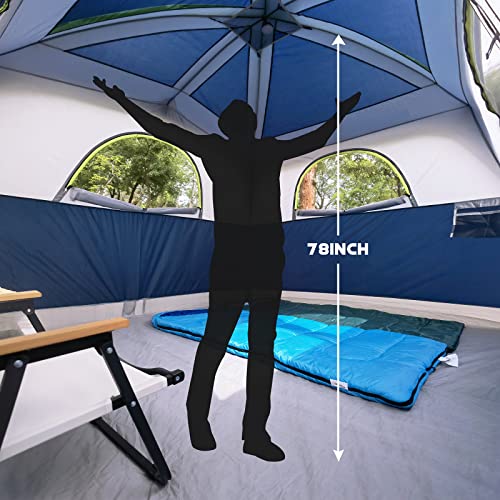 6-Person Waterproof Windproof Family Camping Tent