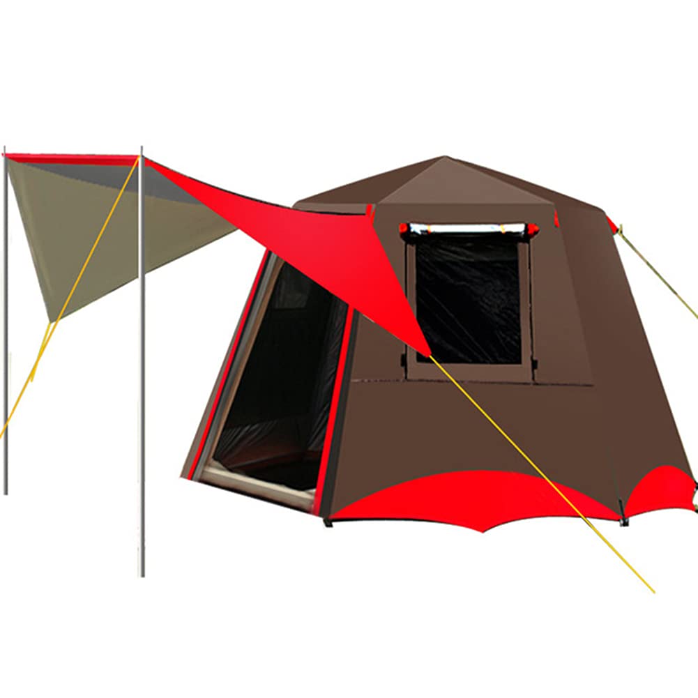 3-4 Person Instant Double-Layer Camping Tent with Porch