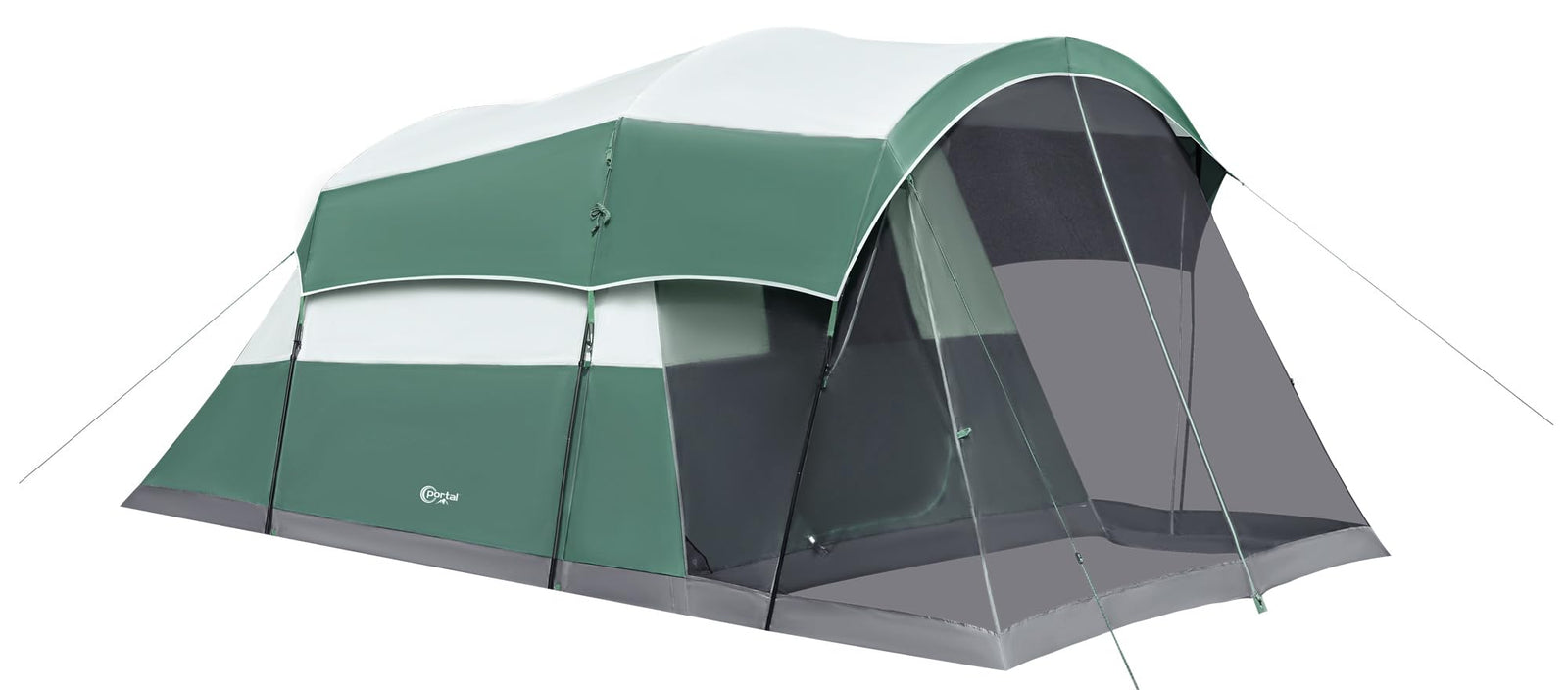 6-10 Person Water-Resistant Tunnel Tent with Screen Room