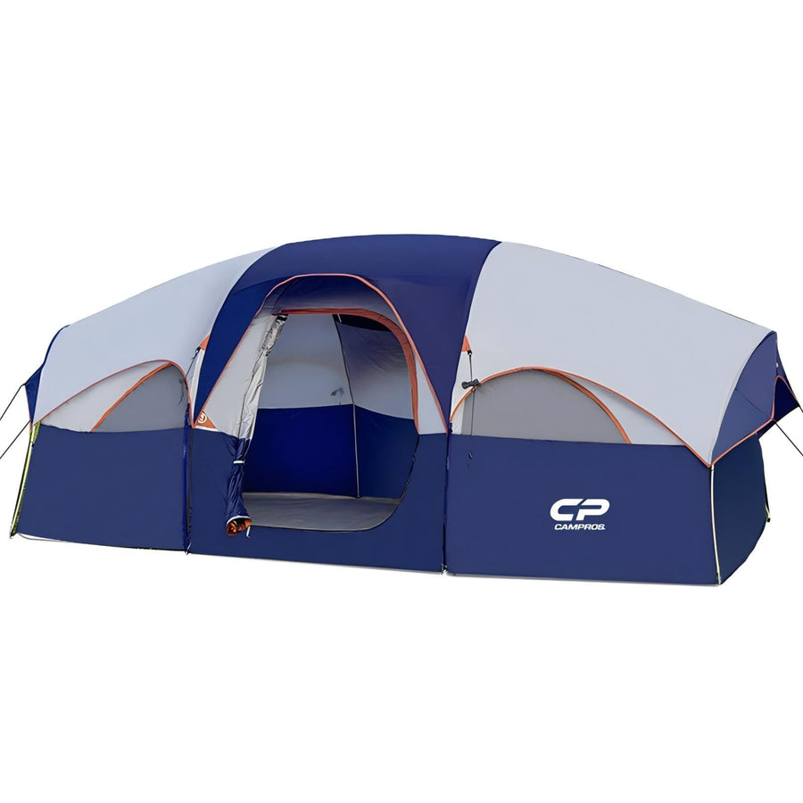 8-Person Weather-Resistant Family Tent with Room Divider
