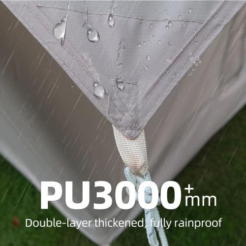 4-6 Person 4-Season Inflatable Camping Tent with Canopy