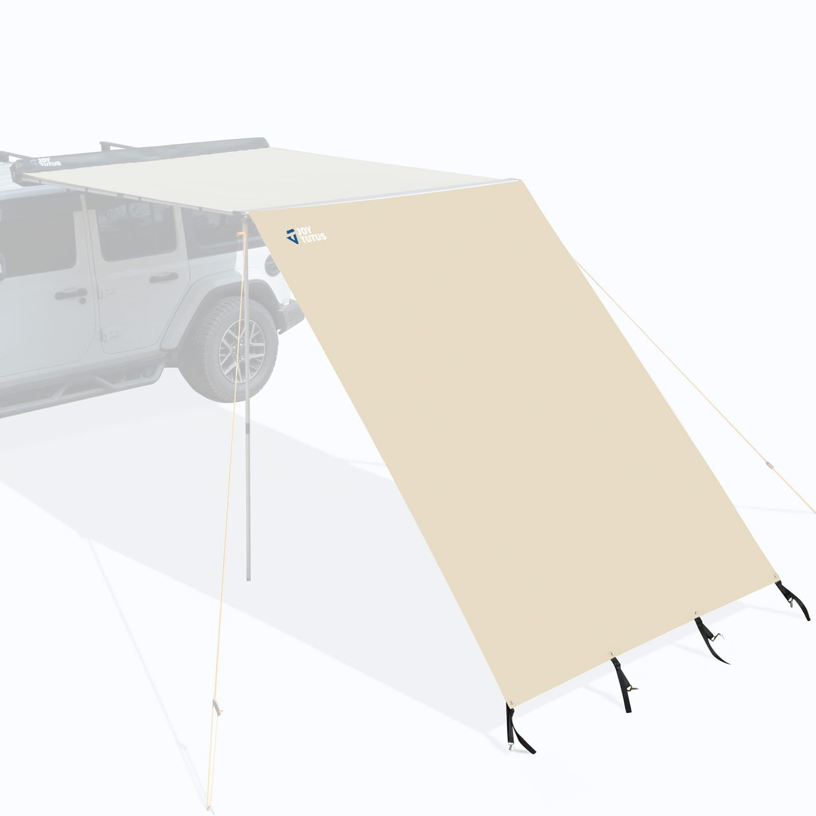 UV50+ Pull-Out Roof Rack Side Awning for SUV Truck
