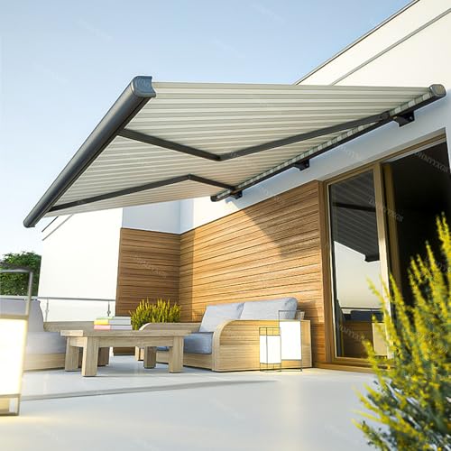 Motorized Aluminum Retractable Patio Awning Canopy