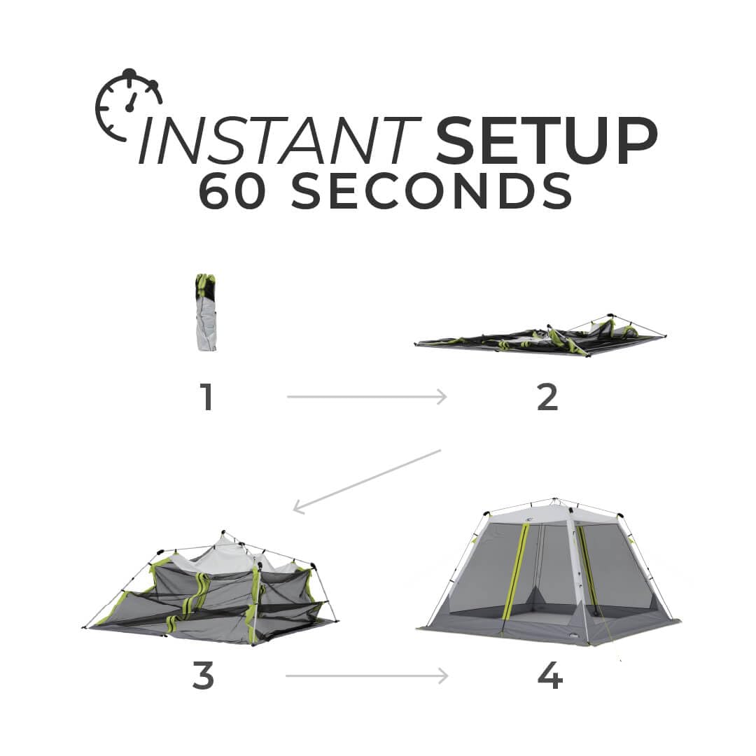 CORE Instant Pop-Up Screen House Canopy with Carry Bag