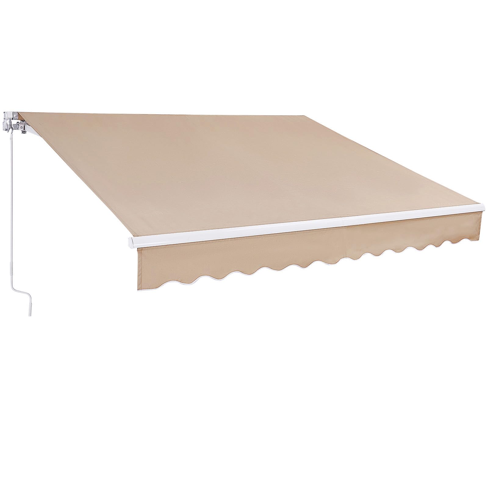 VEVOR Manual Retractable Patio Awning Sun Shade
