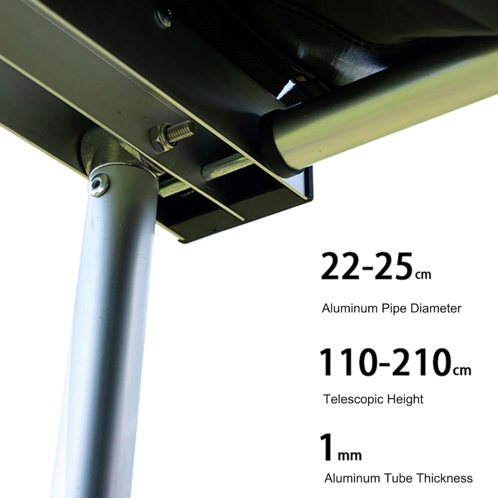 420D UV50+ Roof Rack Side Awning for SUVs and Vans