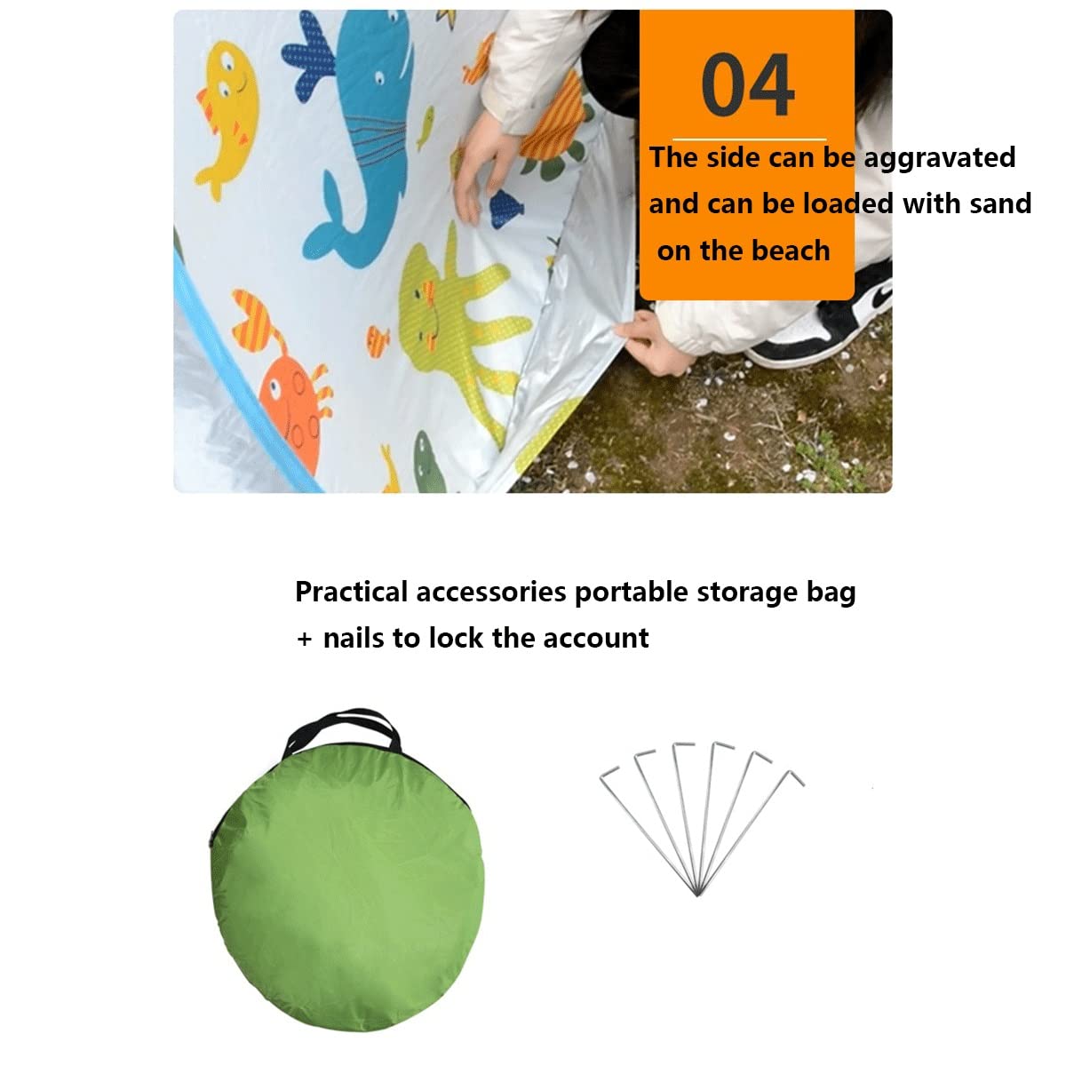 Pink 145cm Automatic Anti-UV Beach Tent Canopy
