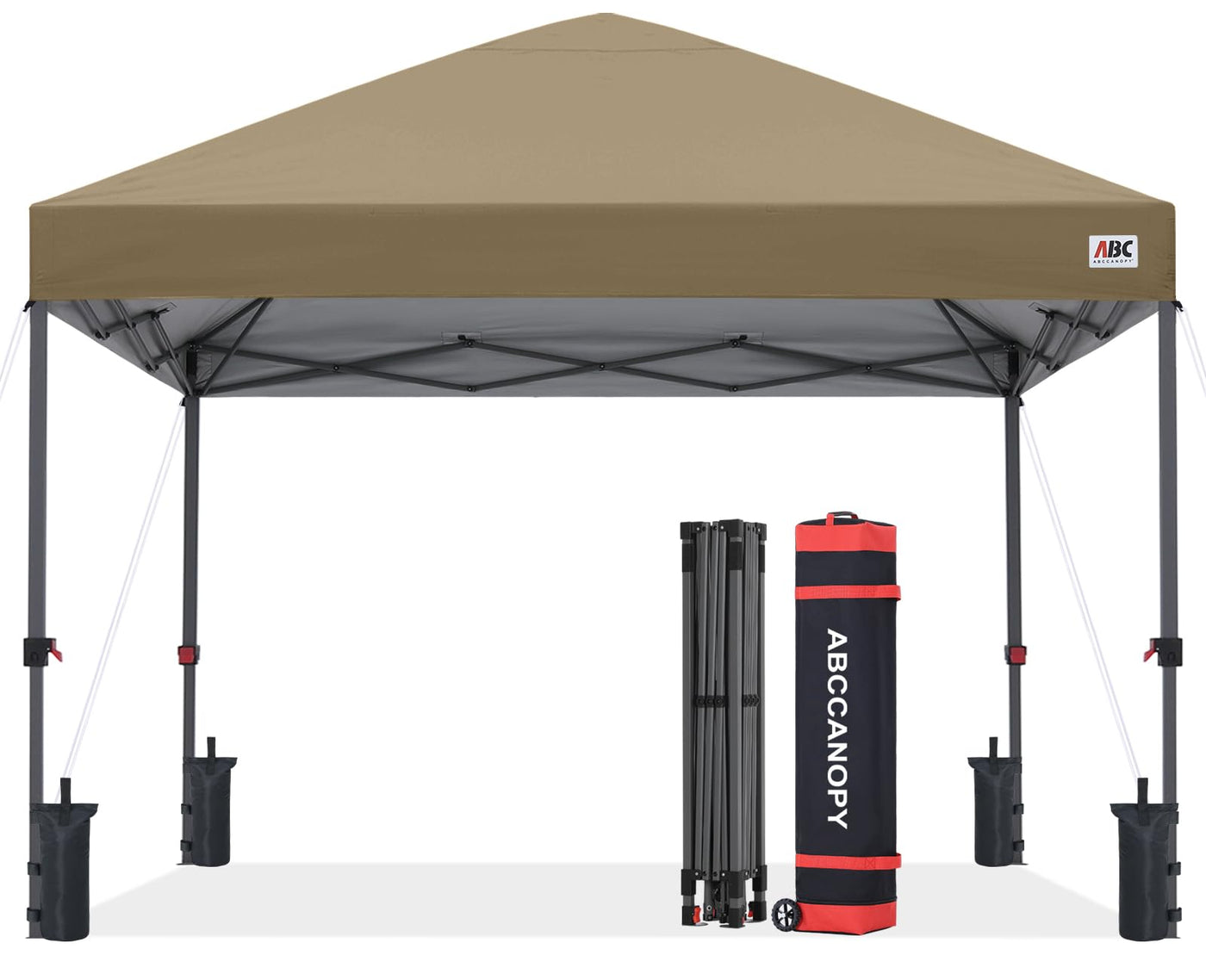 10x10 Heavy-Duty Pop-Up Canopy Tent with Sandbags