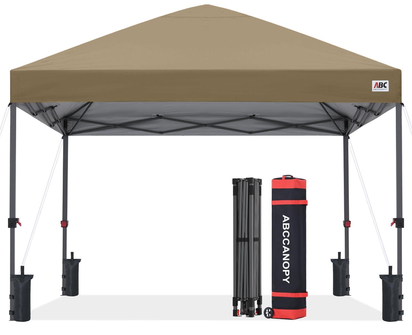 10x10 Heavy-Duty Pop-Up Canopy Tent with Sandbags