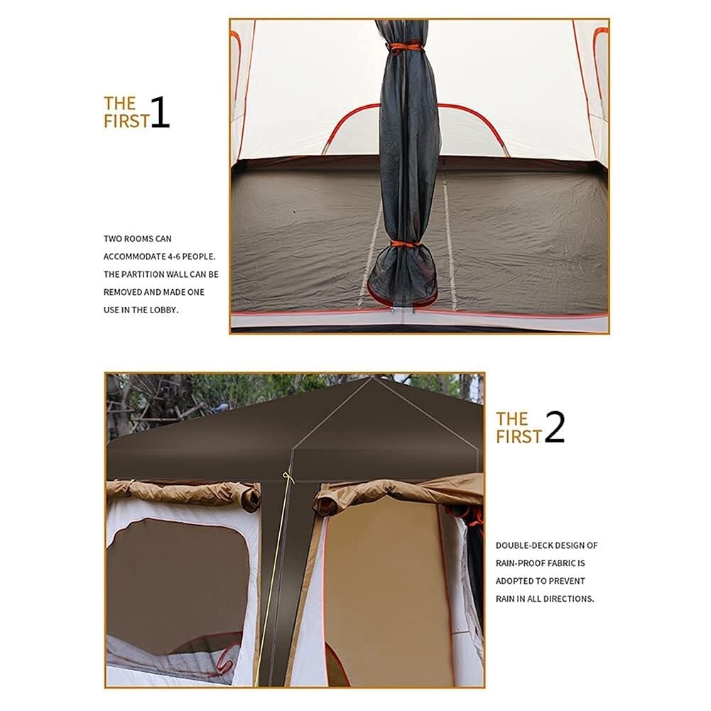 Instant Double-Layer Waterproof Family Camping Tent