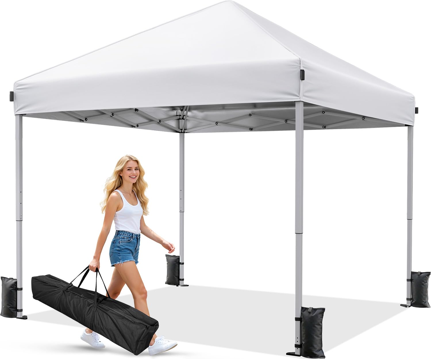 Instant Pop-Up Portable Canopy Tent with Sandbags