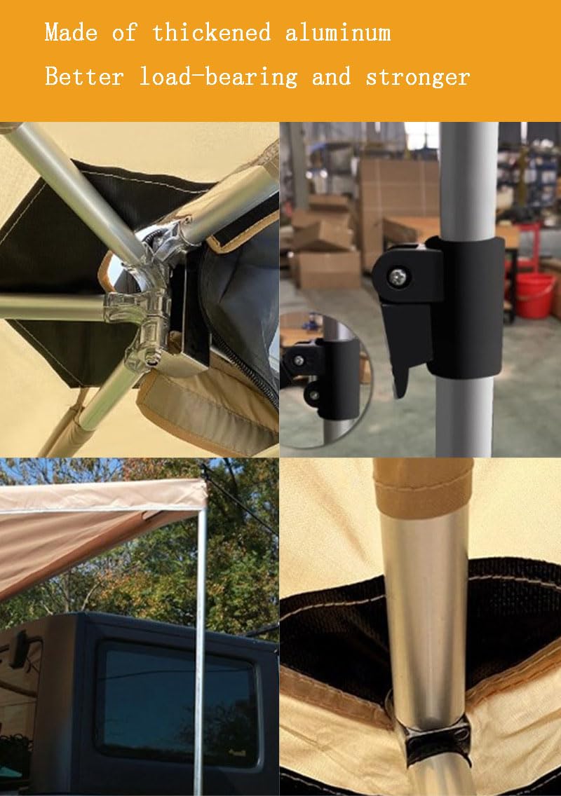 2m 270° Free-Standing SUV Roof Rack Side Awning