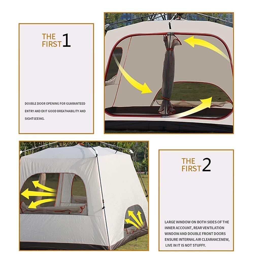 Instant Double-Layer Waterproof Family Camping Tent