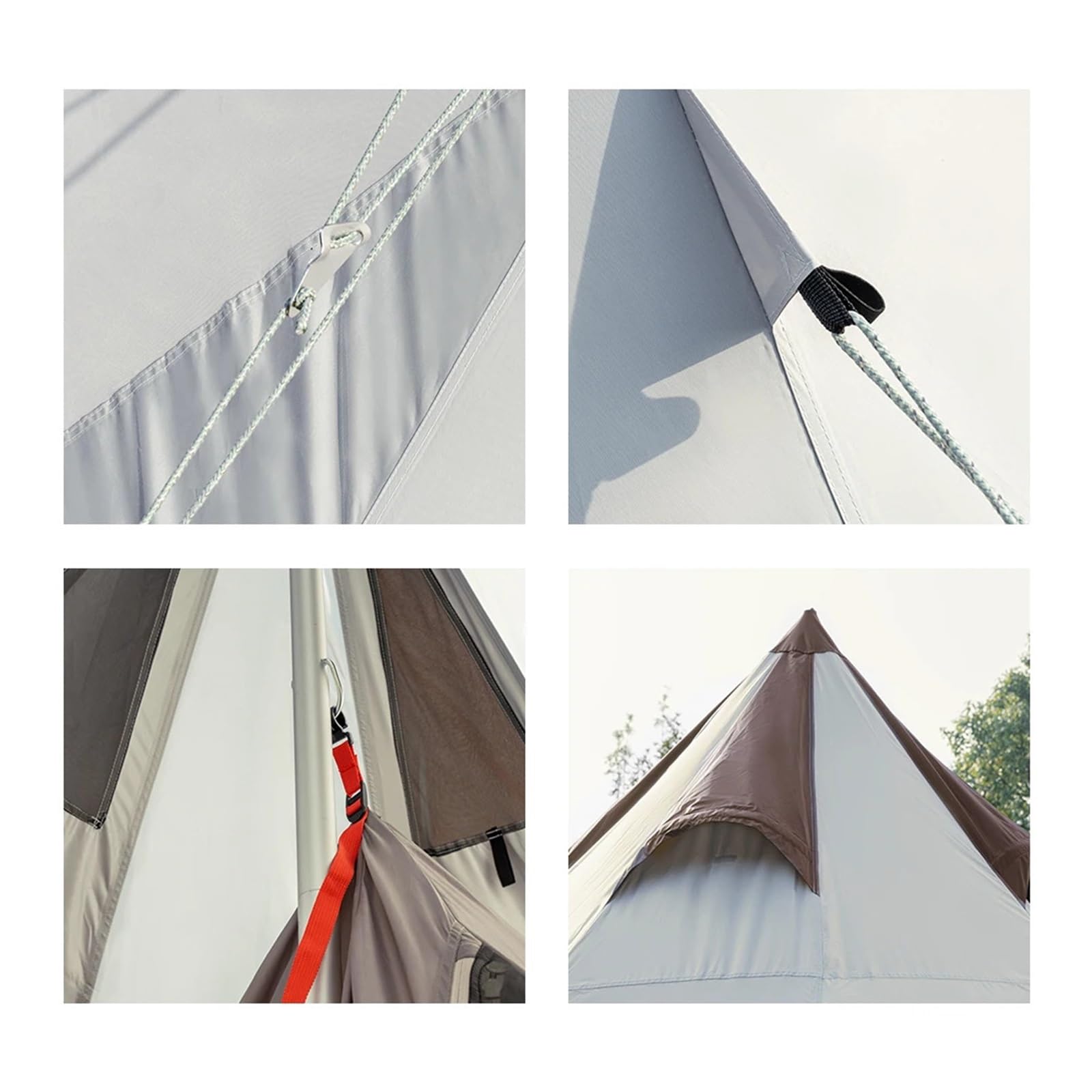 4-6 Person Waterproof Pyramid Camping Shelter Tent
