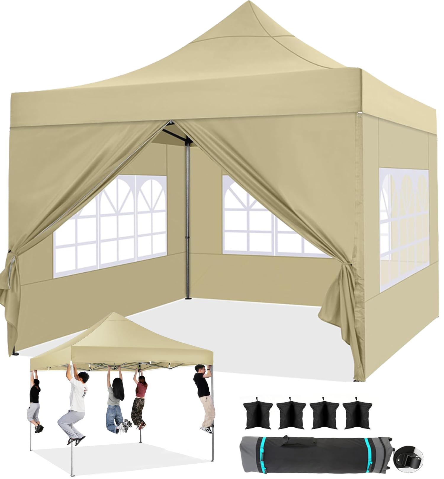 10x20 Commercial Heavy-Duty Pop-Up Party Canopy Tent