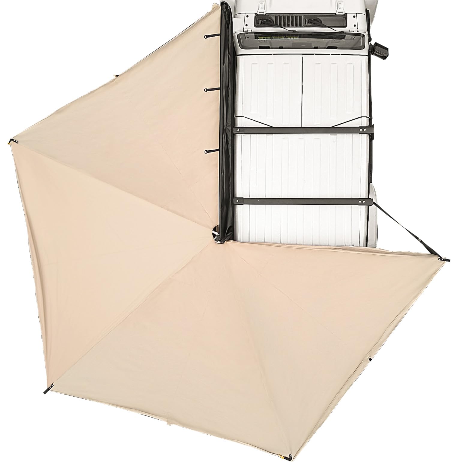 UV50+ Pull-Out Roof Rack Side Awning for SUV Truck