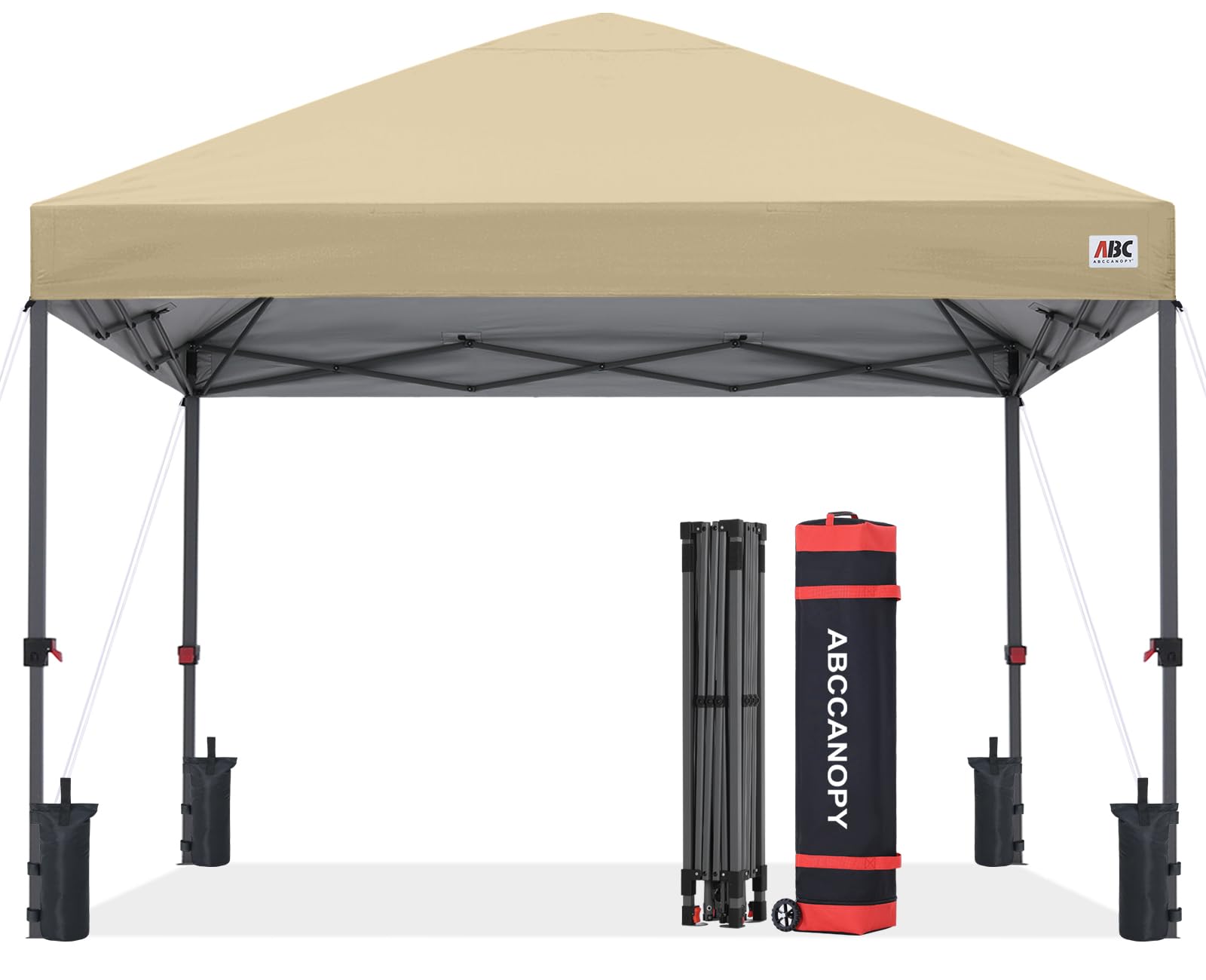 10x10 Heavy-Duty Pop-Up Canopy Tent with Sandbags
