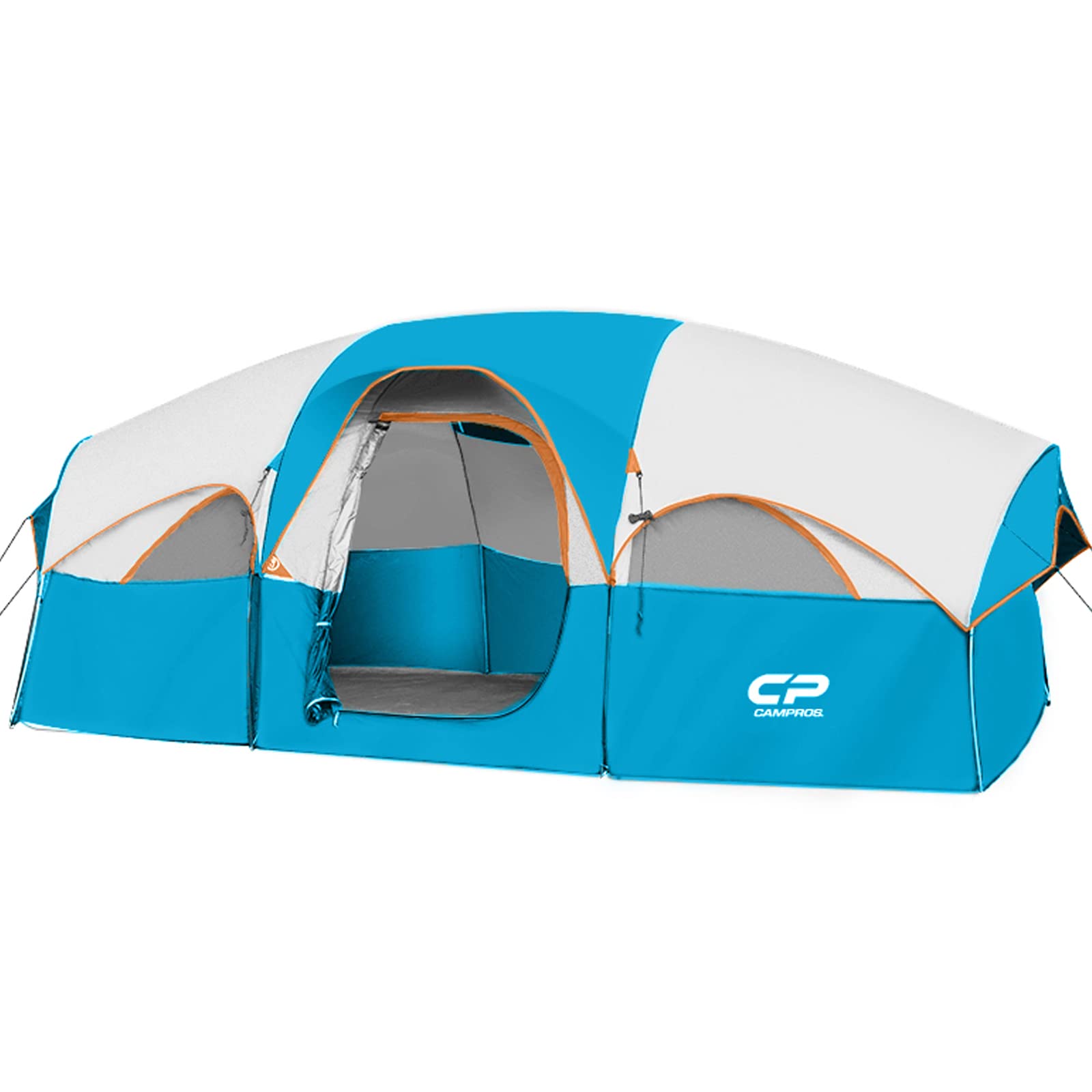 8-Person Weather-Resistant Family Tent with Room Divider