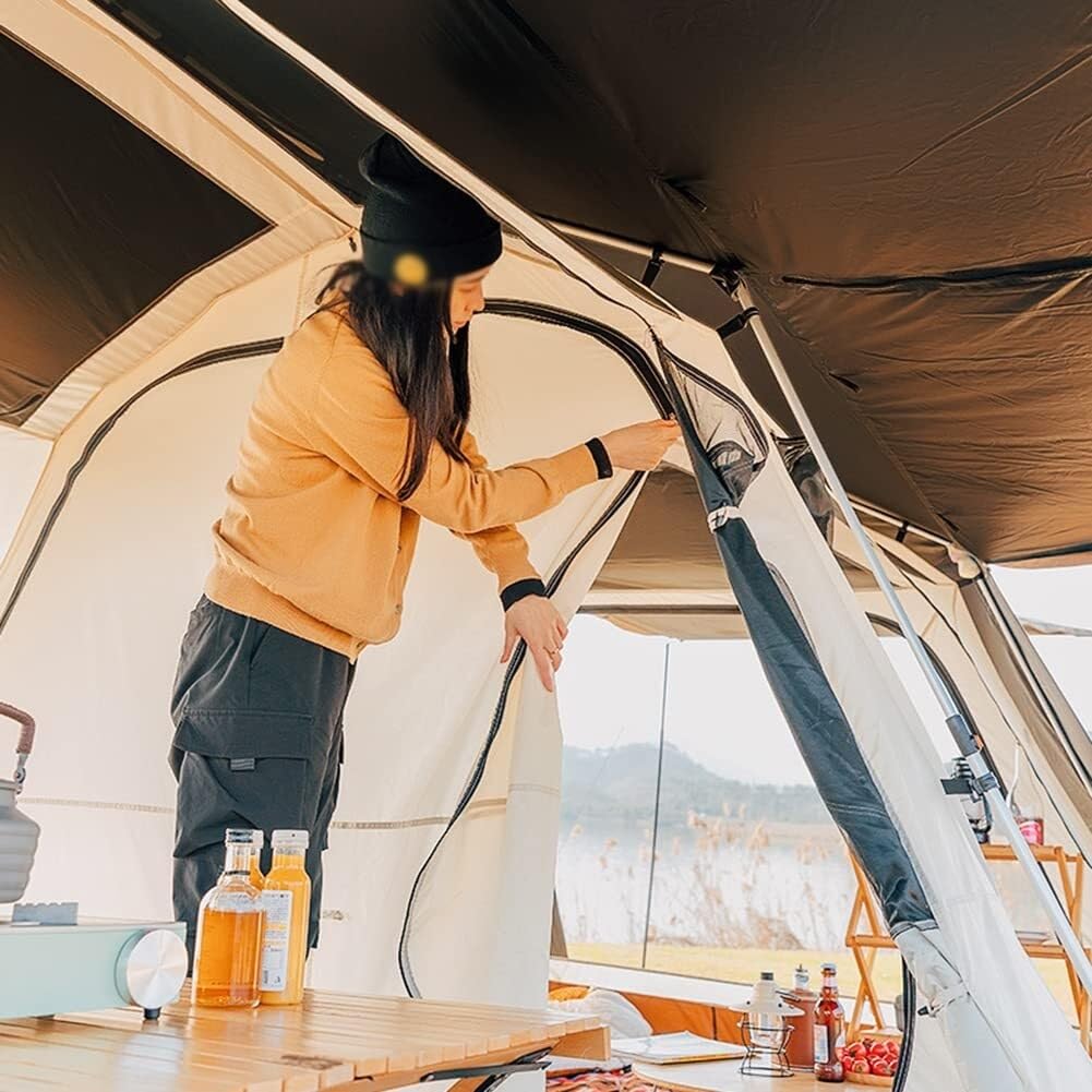 5-8 Person Ventilated Cabin Tent with Rain Fly