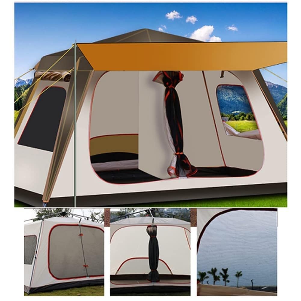 Instant Double-Layer Waterproof Family Camping Tent