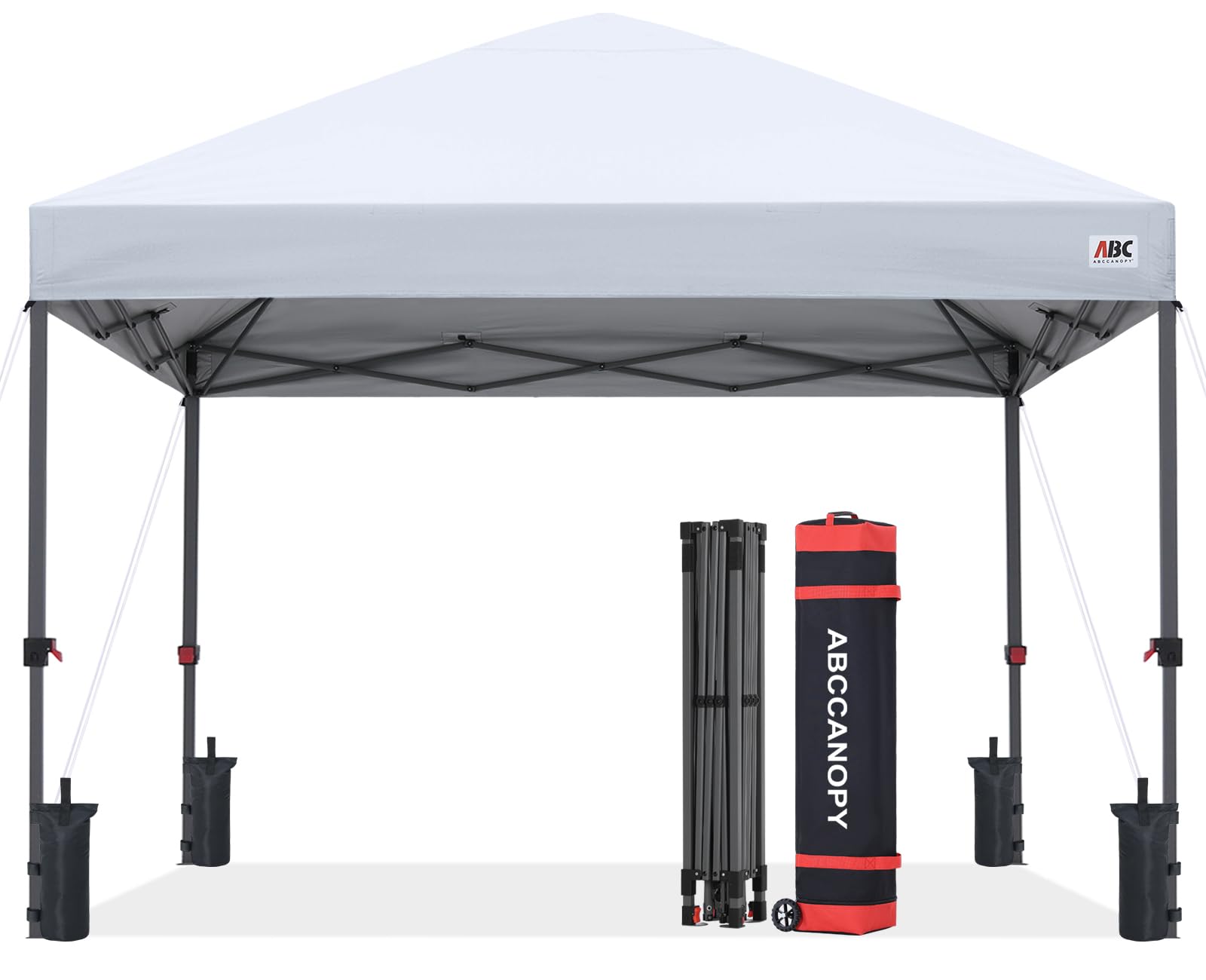 10x10 Heavy-Duty Pop-Up Canopy Tent with Sandbags