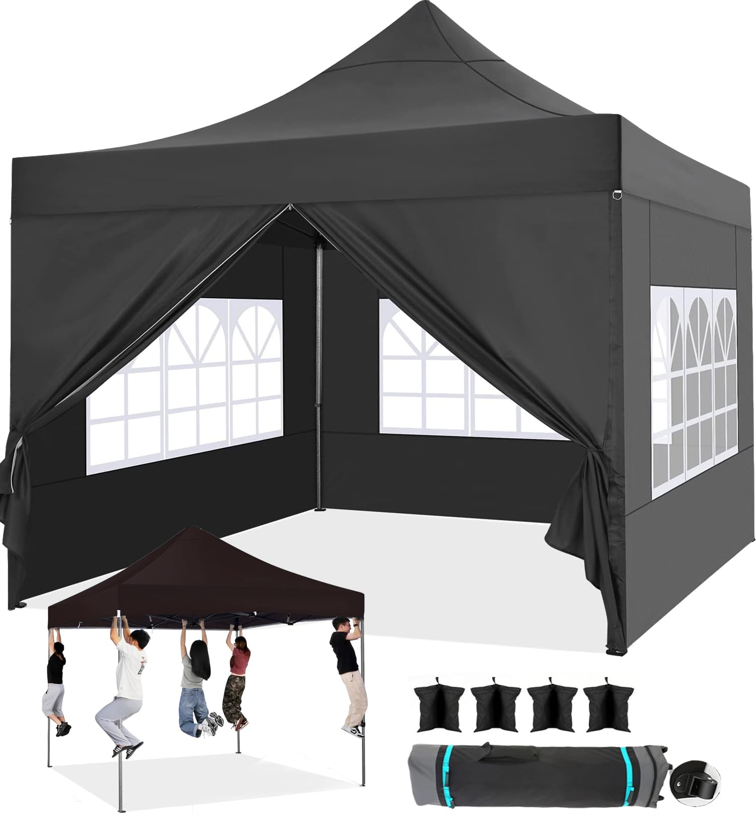 10x20 Commercial Heavy-Duty Pop-Up Party Canopy Tent