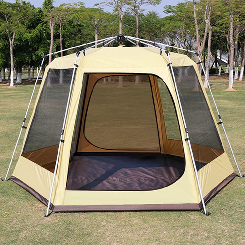3-4 Person Instant Double-Layer Camping Tent with Porch