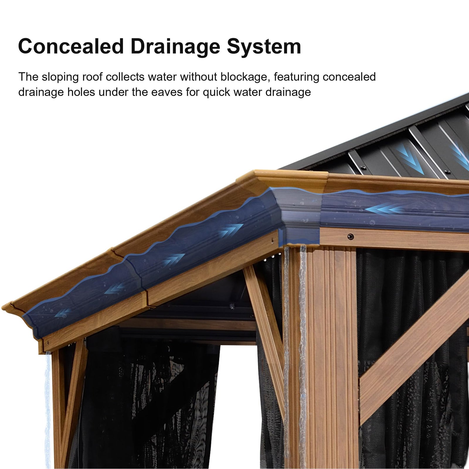 PURPLE LEAF Palace Hardtop Gazebo and Sunroom Kit