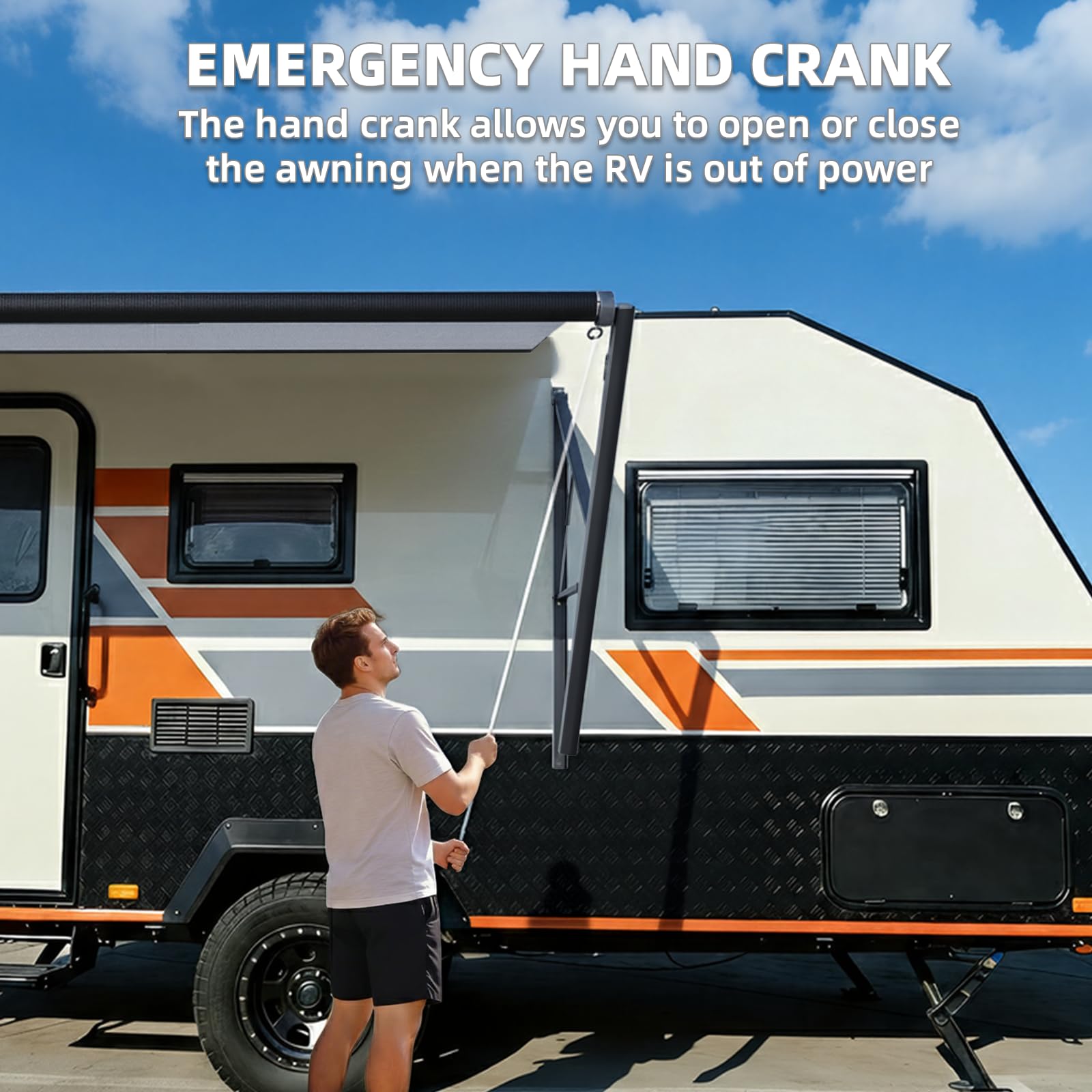 EROMMY Electric Modular Retractable RV Awning Kit