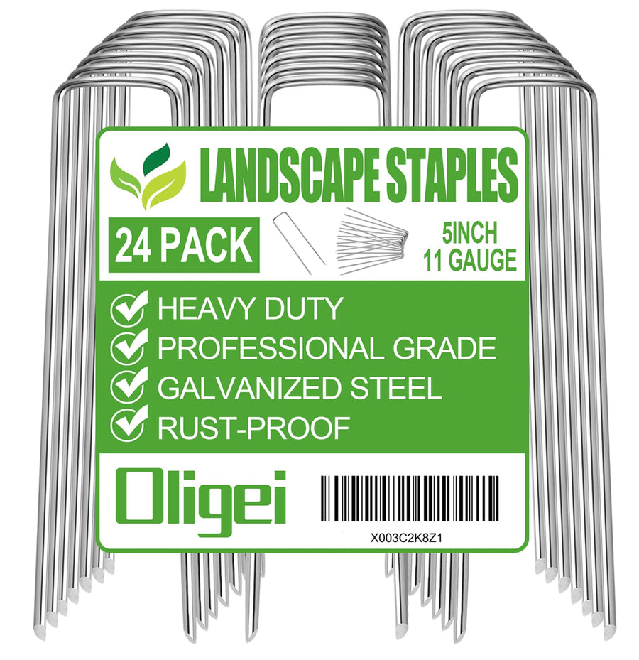 Galvanized U-Shaped Garden Stakes for Landscaping