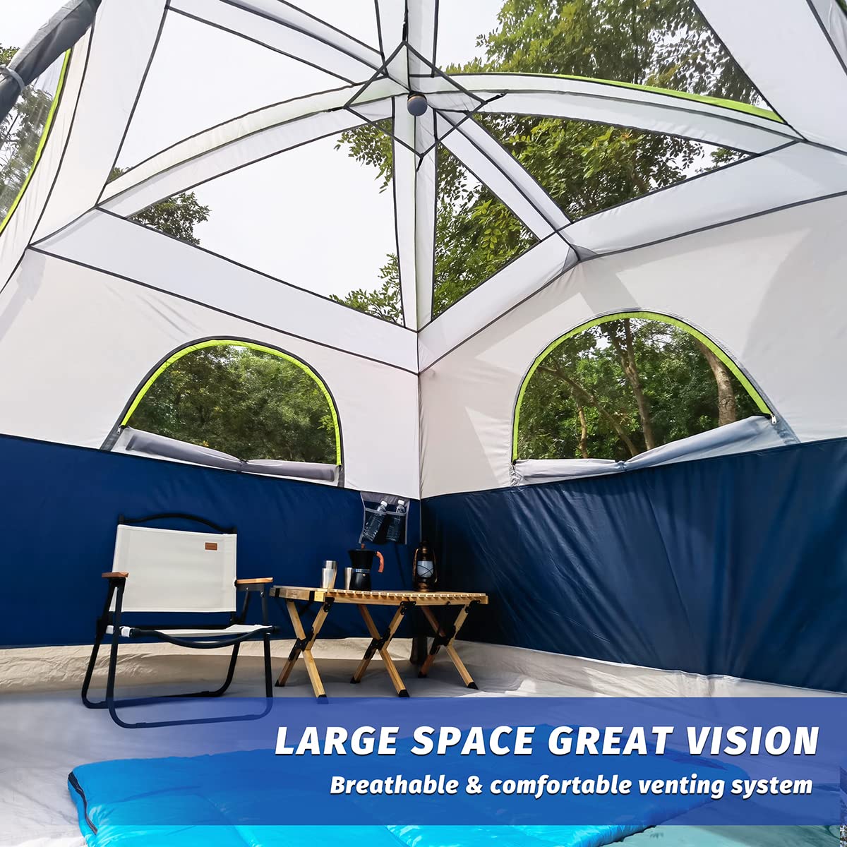 6-Person Waterproof Windproof Family Camping Tent