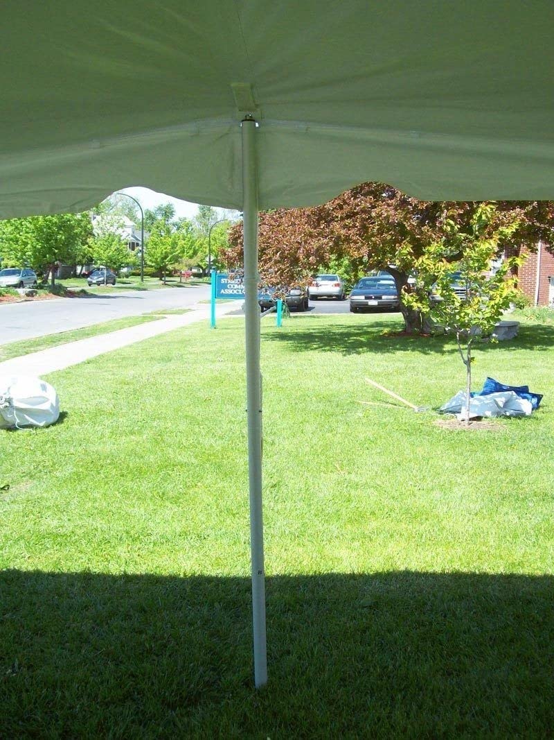 40x40 White Waterproof Party Pole Canopy Tent