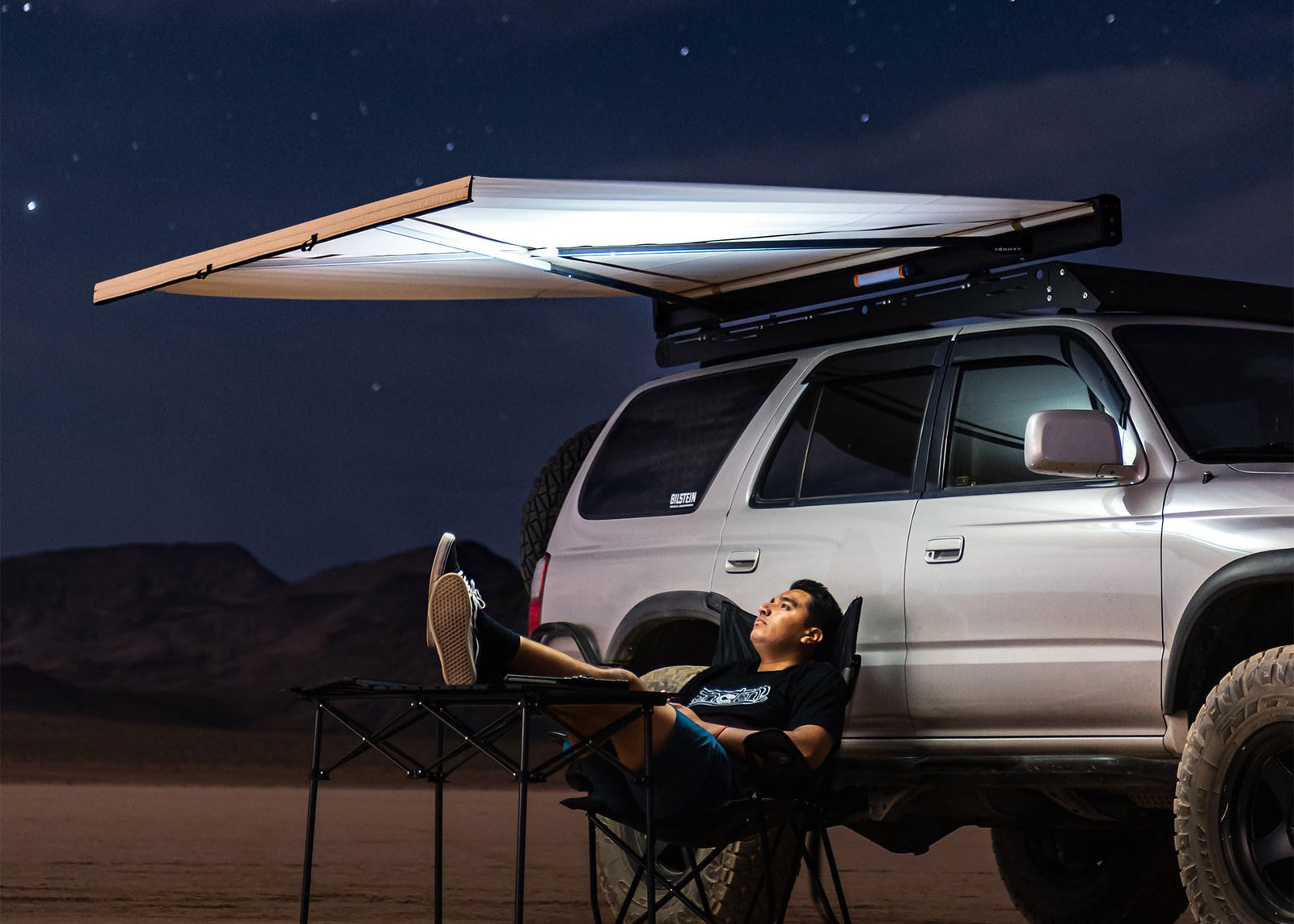 5ft Desert Tan Quick-Deploy No-Support Vehicle Awning