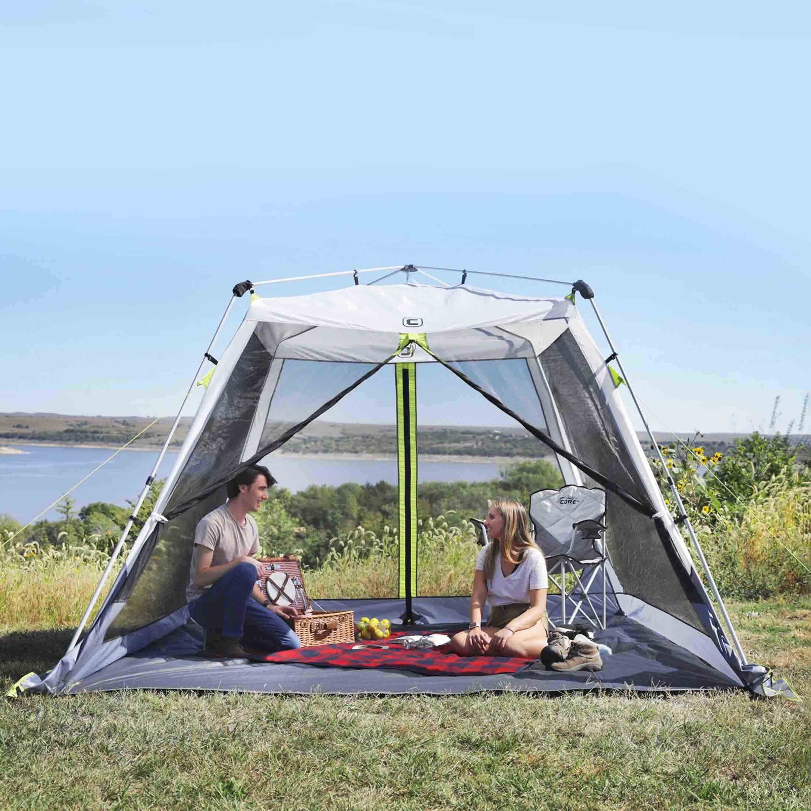 CORE Instant Pop-Up Screen House Canopy with Carry Bag