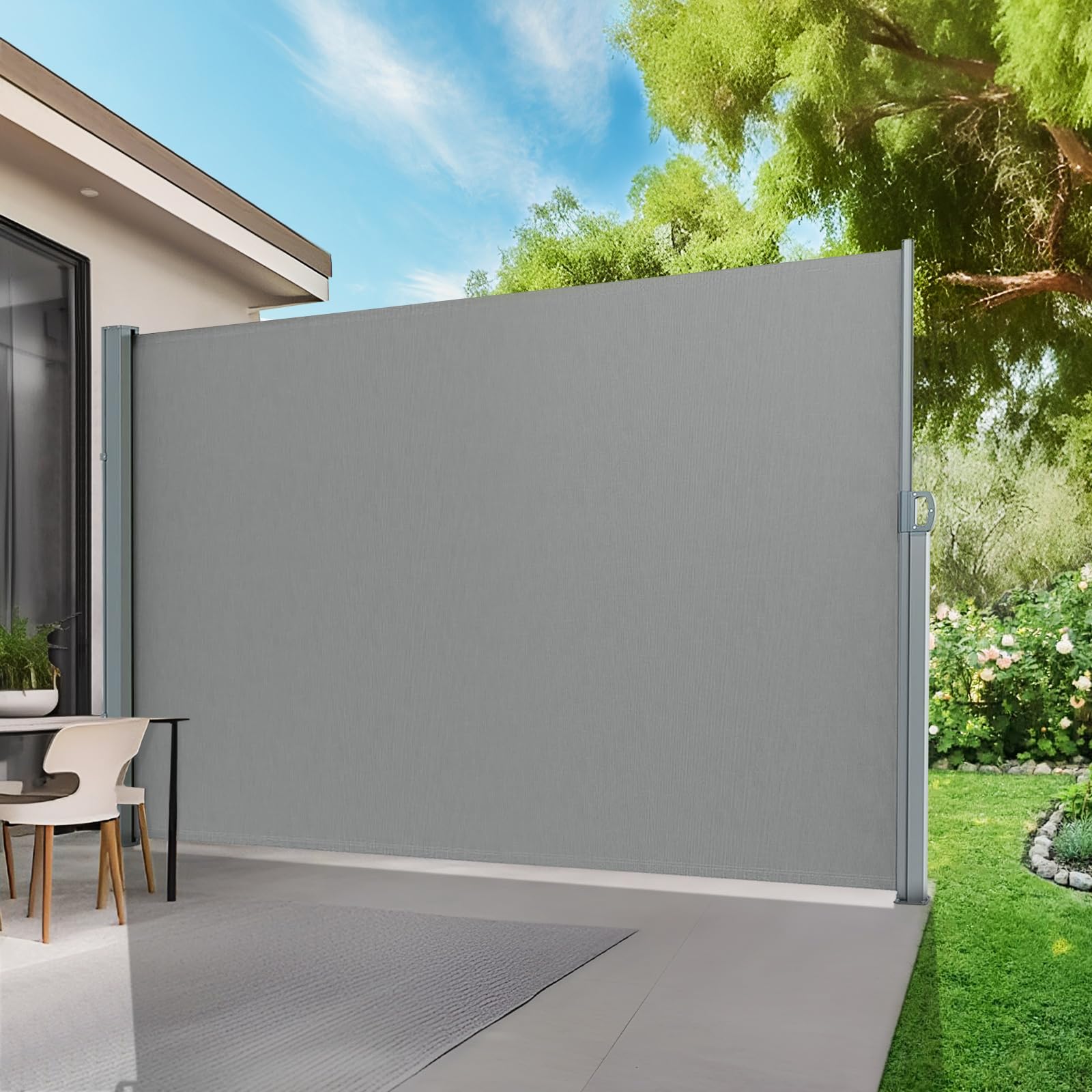 Retractable Side Awning Folding Privacy Screen
