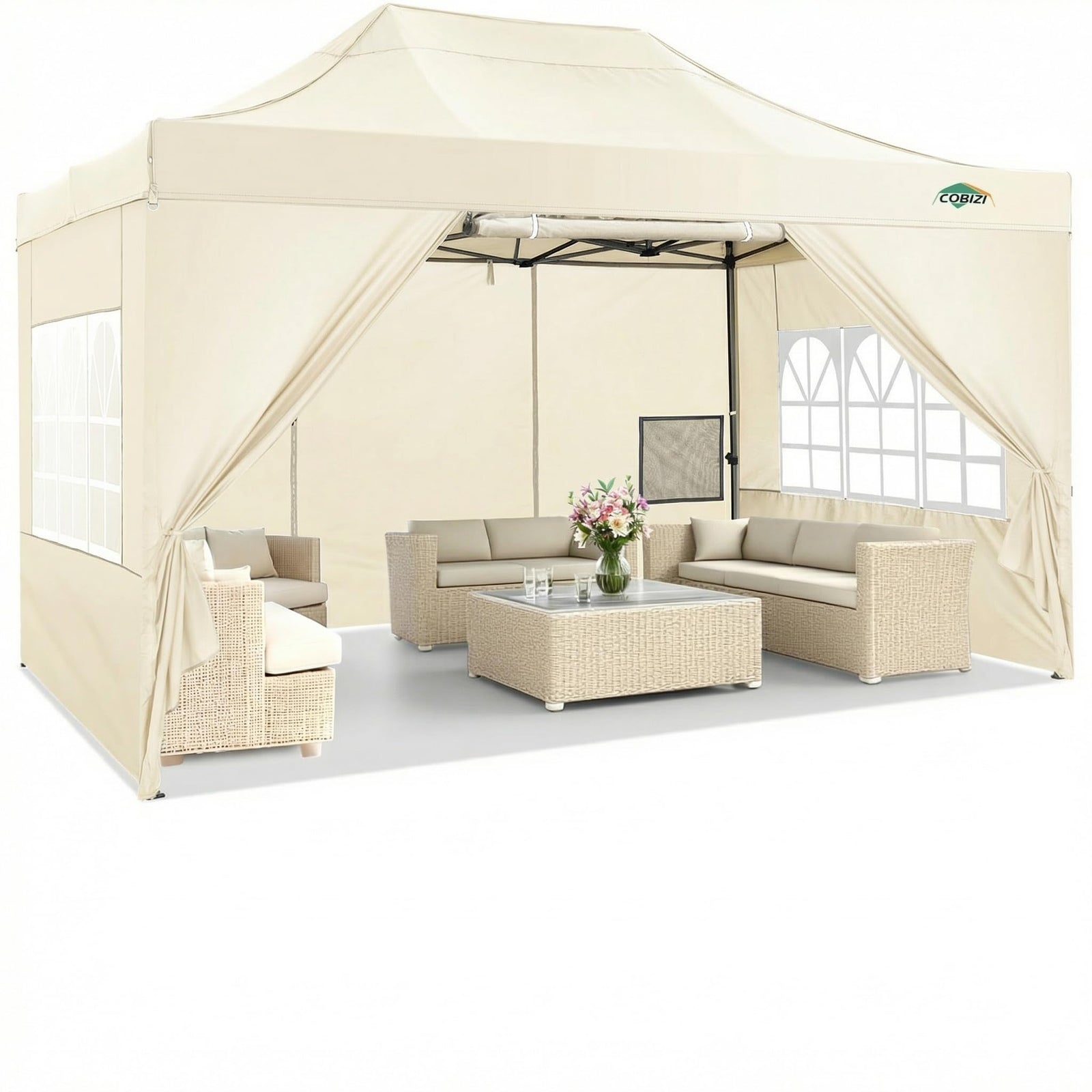 10x20 Commercial Heavy-Duty Pop-Up Party Canopy Tent