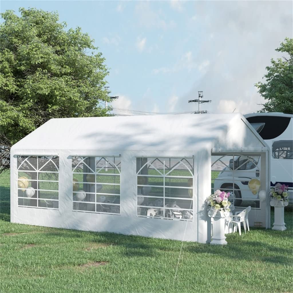 10x20 Party Tent Gazebo Canopy with Walls and Windows