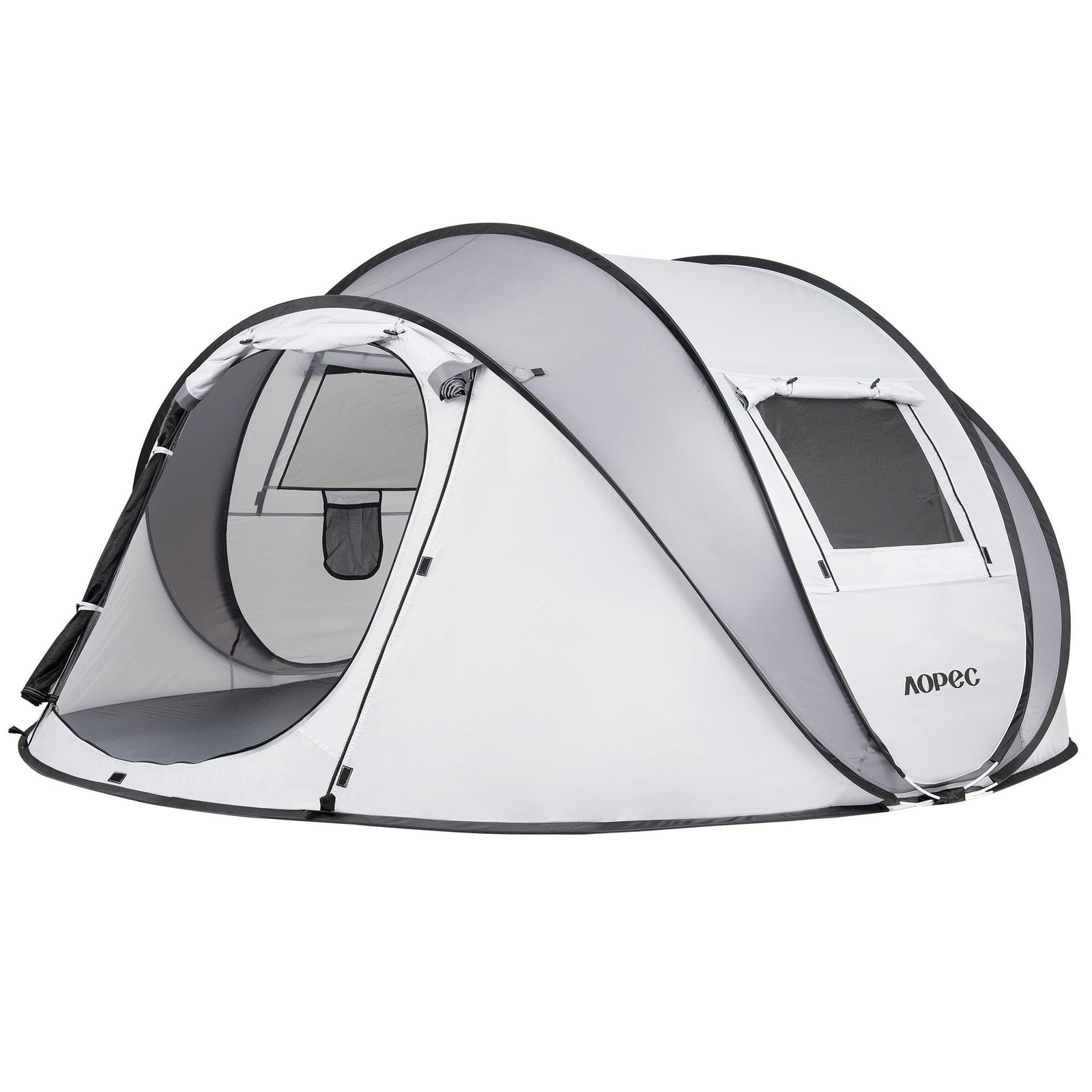 2-6 Person PU4500mm Pop-Up Camping Tent with Porch