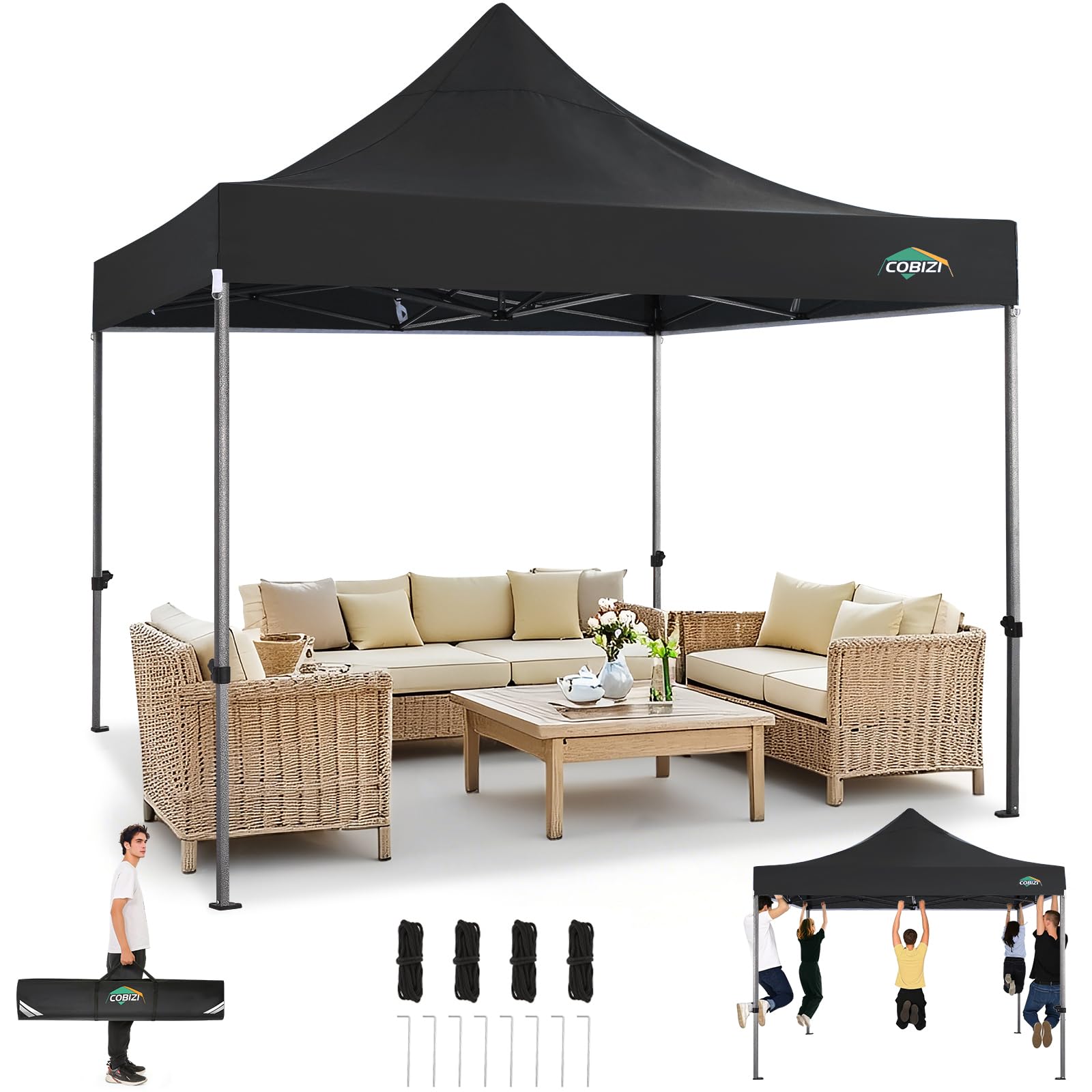 10x20 Commercial Heavy-Duty Pop-Up Party Canopy Tent